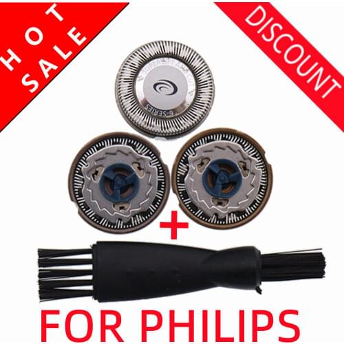 3pcs/lot Replacement Shaver Head for Philips Norelco HQ156 HQ167 Cool Skin 5000/6000 HQ5421 HQ5425 HQ5461 6737X 6706X 6705X