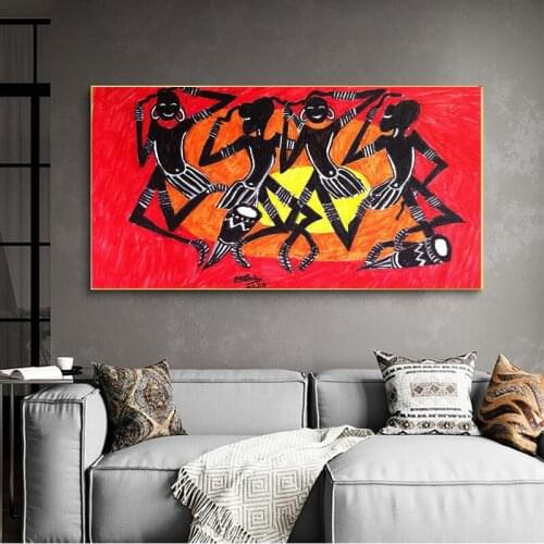 Abstract African Women Modern Wall Art Pictures For Living Room HD Print Canvas Paintings Home Decor Artworks Poster