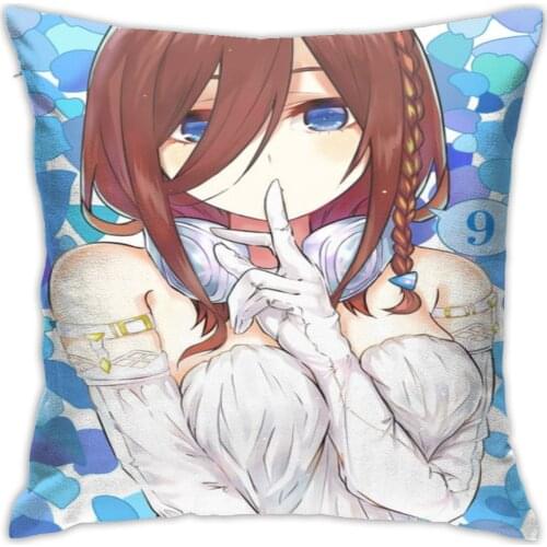 Miku Nakano Waifu 3 Dakimakura Pillow Case Pillow Cover Pillow Dakimakura Anime Cushion Cover 50x50