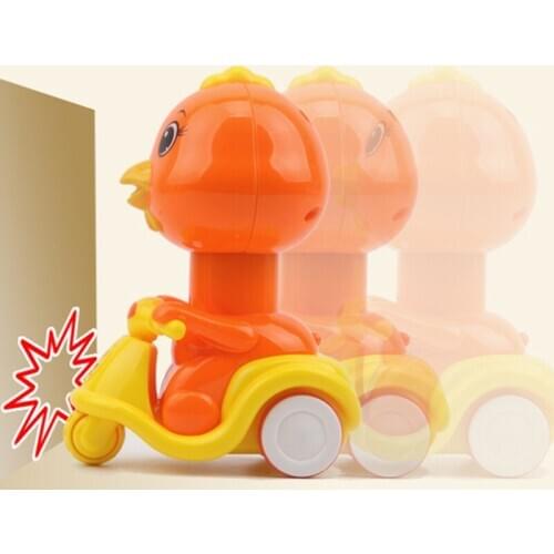 Children Birthday Gift Cartoon Mini Animal Motorcycle Toys Children Pressure Inertia Car Baby Learning Educational Toys