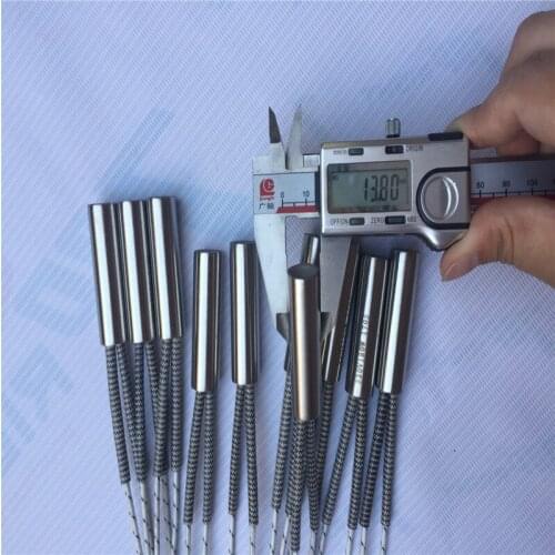 Dia.13.8mm resistance cartridge heating element with 500mm wire length