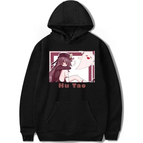 Hu Tao Hoodie Kawaii Fashion Printed Genshin Harajuku Impact Clothing Tops Aesthetic Casual Streetwear Women Unisex Sweatshirt