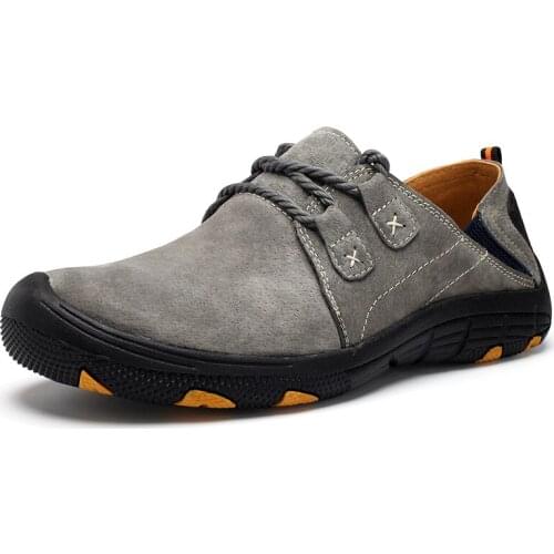 Autumn large size outdoor casual mens shoes lightweight mens single shoes non-slip hiking shoes