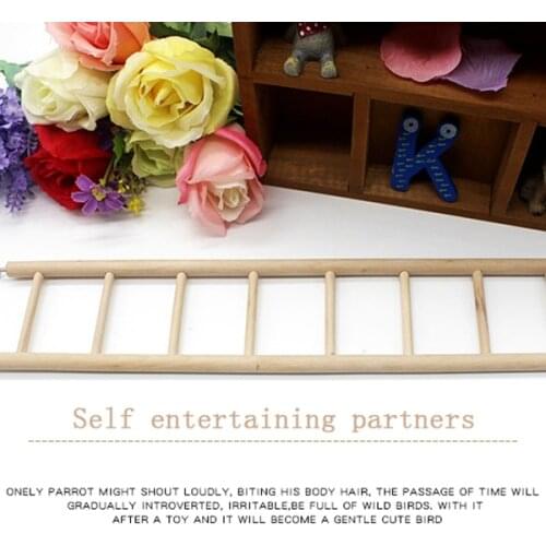 Ladder wood, 1 rungs / 36 cm for parakeets, canary