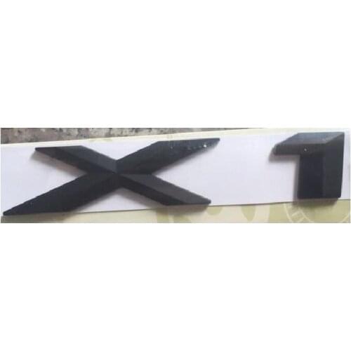 Matt Black ABS Number Letters Word Car Trunk Badge Emblem Letter Decal Sticker for BMW X1