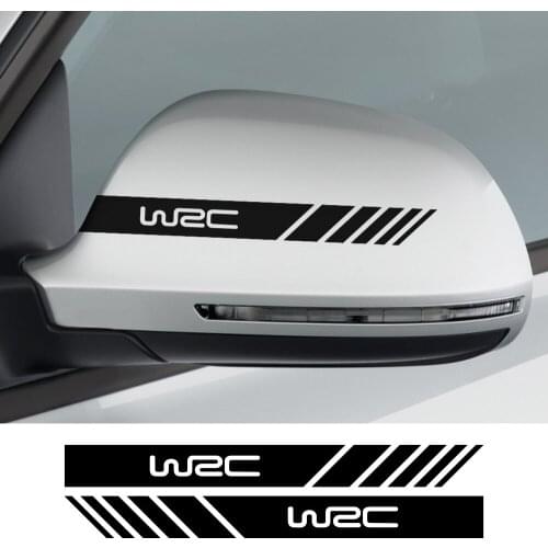 WRC Car Rearview Mirror Stripes Stickers Motor Graphics Cover Vinyl Film Decor Decals Universal Auto Exterior Tuning Accessories