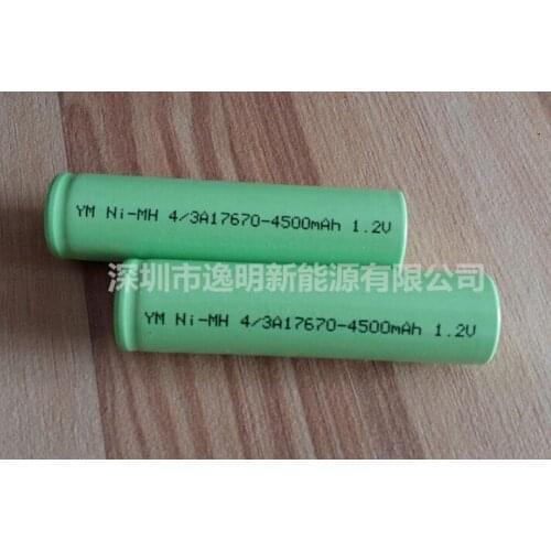 12PCS Ni-MH rechargeable battery 4/3A 17670 4500mah 1.2 cleaner battery electric toys electric
