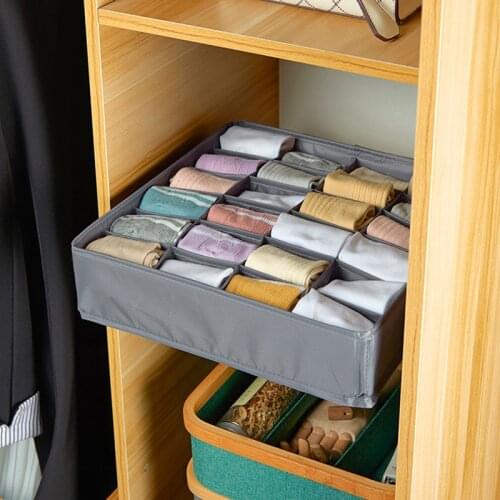 Dormitory wardrobe storage box partition storage box scarf bra storage folding drawer storage underwear socks household cabinet