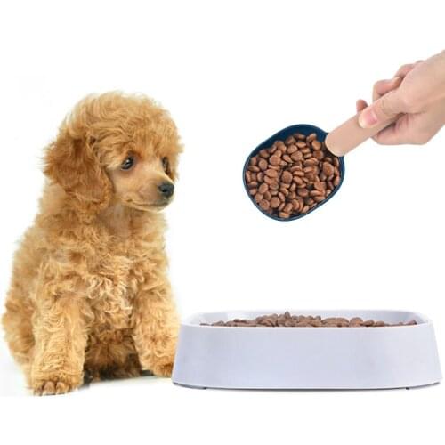 Pet Food Shovel Mutli-Function Cat Dog Feeding Scoop Spoon with Sealing Bag Clip Measuring Cup Dispenser Pet Supplies