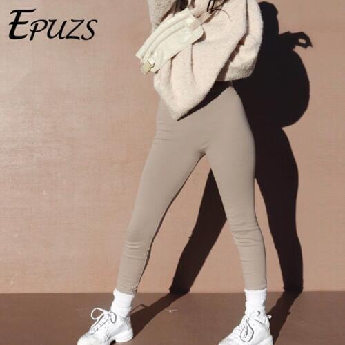 Sexy Skinny fitness legging women cotton workout leggings Street warm high waist leggings 2019 black Elastic pants jeggings