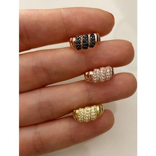 Silver Color No Piercing Clip On Earring Rope Chain Twist Circle Geometric CZ Paved Simple Ear Cuff Dome Earring Women Jewelry