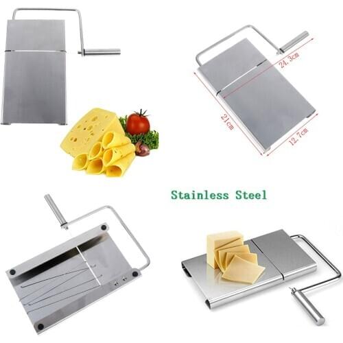 Cheese Butter Slicer Cutter Board Cutting Kitchen Hand Tool Stainless Steel Wire Cheese Slicer Cutting Cheese Kitchen Tools