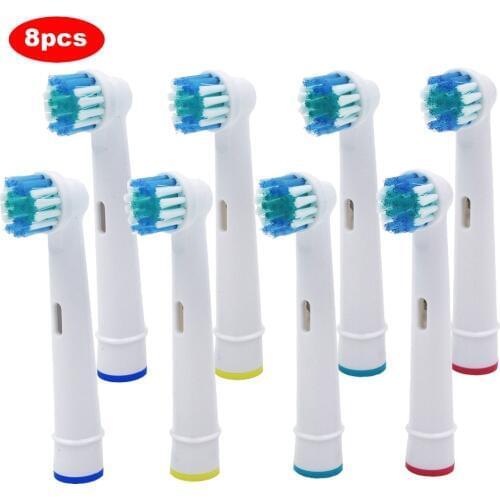 8pcs Replacement Brush Heads For Oral-B Electric Toothbrush Advance Power/Pro Health/Triumph/3D Excel/Vitality Precision Clean