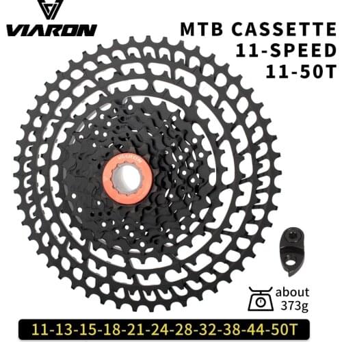 VIARON MTB 10 11 12 Speed Cassette Ultralight Aluminum Alloy Bicycle Freewheel Bracket Sprocket 46T 50T 52T Bike Accessory Parts