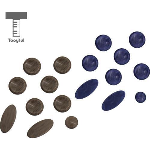 Tooyful 9 Pieces Plastic Saxophone Sax Key Buttons Inlays for Alto Tenor Soprano Saxophone Woodwind Instrument Parts