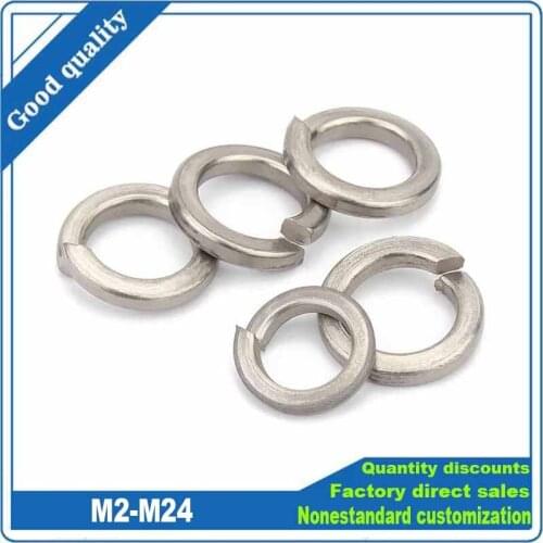 1/2/5/10pcs GB93 TA2 Pure Titanium Alloy Spring Split Lock Washer M3 M4 M5 M6 M8 M10 M12 M14 M16 M18 M20 Elastic Gasket