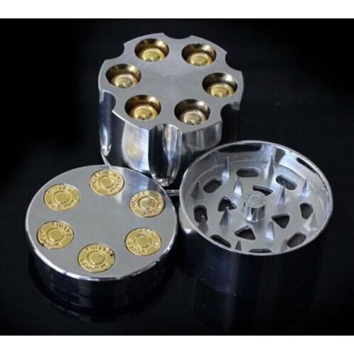 1PC Tobacco Grinder Manual Aluminum Herbal Herb Mill Spice Crusher Smoke Grinder Crusher Hand Crank Muller Smoking Accessory