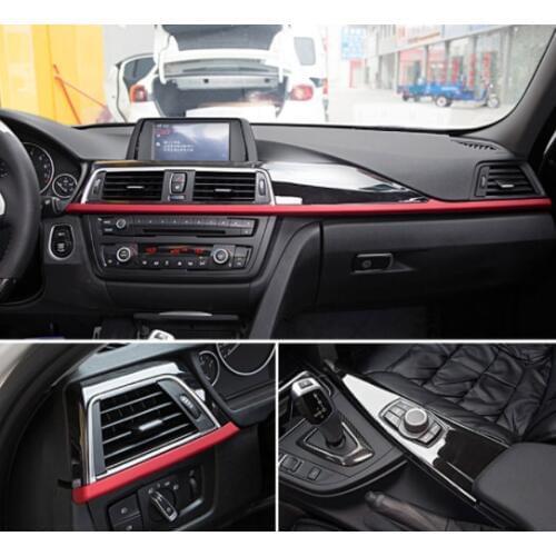 3pcs For BMW 3 4 Series f30 f34 GT 316i 320li 2013-2017 Accessory ABS Car Center Console Dashboard Decoration Panel Cover Trim