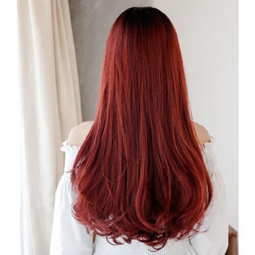 DM-WIG26) Resin Japan Anime Kigurumi Cosplay Mask Lolita BJD Crossdressing Straight Roll Cosplay Wig