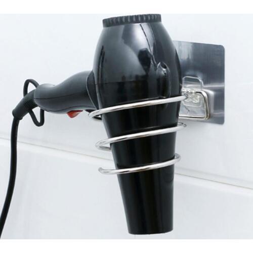 Home High Quality Innovative Wall-mounted Hair Dryer Rack Metal Bathroom Rack Storage Hair Dryer Rack Bathroom Accessories