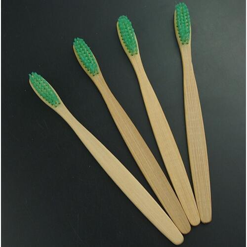 DR.PERFECT 4PCS/lot new fashion Eco friendly wooden Bamboo Toothbrush tongue scraper cleaning Oral Care Soft Bristle
