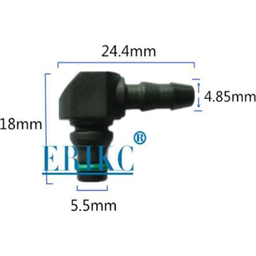 ERIKC Common Rail Injector Oil Return Pipe Connector T Type L Type 10 pcs/ lot