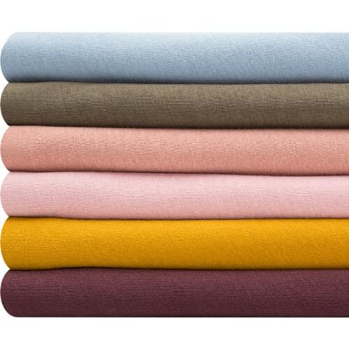 KA0423 100% Cotton Jersey Fabric For Summer Hoodie t-Shirt And Tops In Summer Thin Sewing Knit Material 50x160cm/Piece