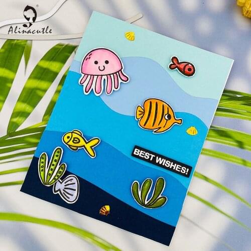 Metal Cutting Dies Cut 5pc Wave Mountain Slimline Border Scrapbooking Paper Craft Album Handmade Card Punch Art Cutter Template