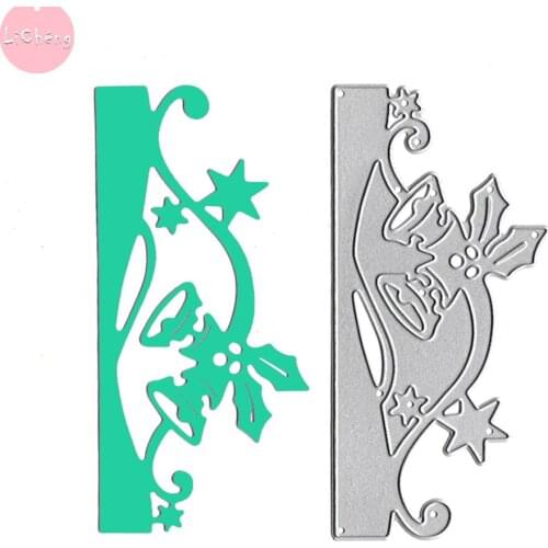 Bell Border Slimline Metal Cutting Dies Scrapbooking Embossing Folders for Card Making Craft Stencils DIY Clear Stamps Dies