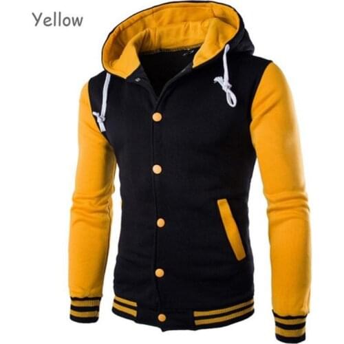 2021 New Arrival Single Casual Baseball Uniform Coat Male Bomber Jacket Men Rib Sleeve Brand Clothing Hot Sale Fleece Spliced