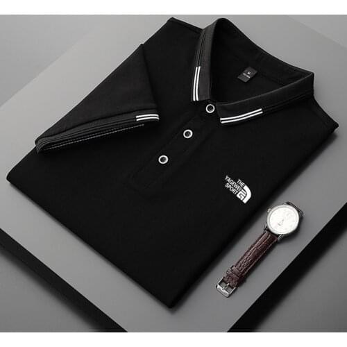Brand Top Quality 95 Cotton Polo Shirt Men 2021 New Shirts For Man Short Sleeve Summer Fashion White Black Gray Mens Polos L XXL