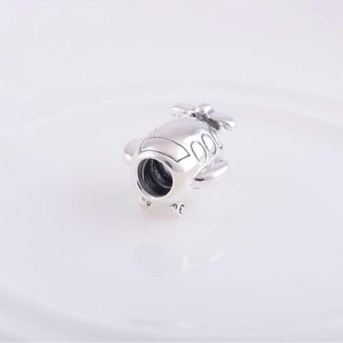 Fits Pandora Bracelet Charms 925 Original Sterling Silver Airplane Beads for Women DIY Jewelry Making Berloques Wholesale