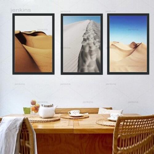 Natural Scenery Desert Realist Landscape Pictures Wall Art for Living Room Home Decor Poster and Print Nordic Canvas Painting