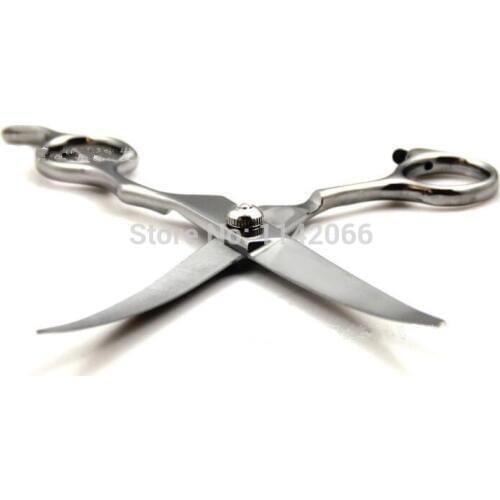 Professional 7.0 inch pets Hairdressing Scissors Animals shears Barber Hair Cutting Straight Clipper scissors Free Shipping