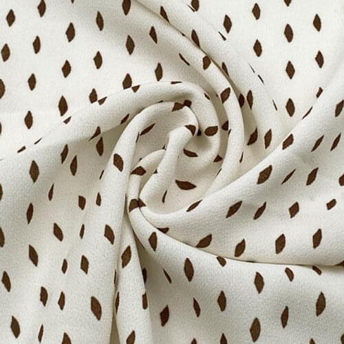 Width 59'' Simple High End Wave Point Wrinkle Resistant Linen Chiffon Fabric By The Yard For Shirt Dress Pants Material