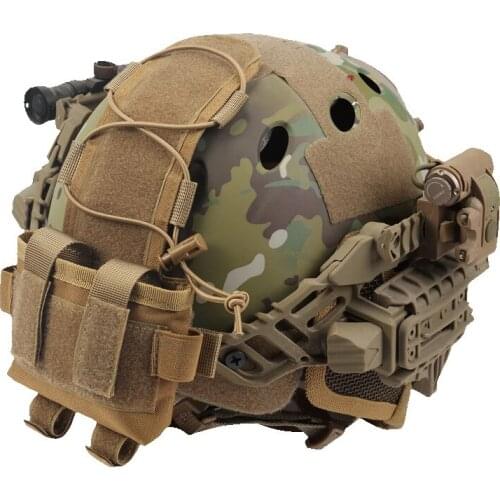 Tactical Battery Pouch Helmet Camo Hunting Airsoft Helmet Case Bags for MK2 Battery