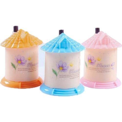 1Pc Automatic Small Portable Home Mode Romantic Shaped Toothpick Box Creative Color Random