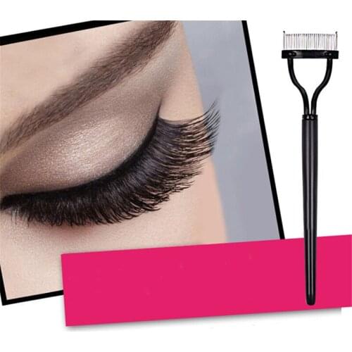 1pc Women Eyelash Comb Lash Separator Lift Curl Metal Brush Beauty Makeup Tool