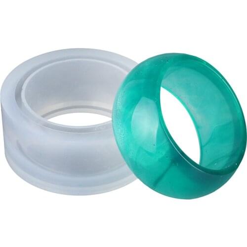 1pcs UV Resin Jewelry Liquid Silicone Mold Wide Bracelet Resin Molds For DIY Intersperse Decorate Jewelry Making