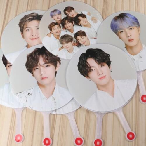 10 pcs/lot Kpop Hand Fan The Final JUNGKOOK RM SUGA JIMIN V JHOPE JIN Album Fans Toy Gift Size 29.5
