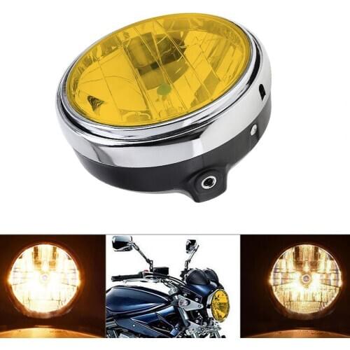 10 W Motorcycle Classic Round Shape Headlight Headlamp for HONDA Hornet 600 CB400/900 Headlamp Plastic Durable CF-Headlight