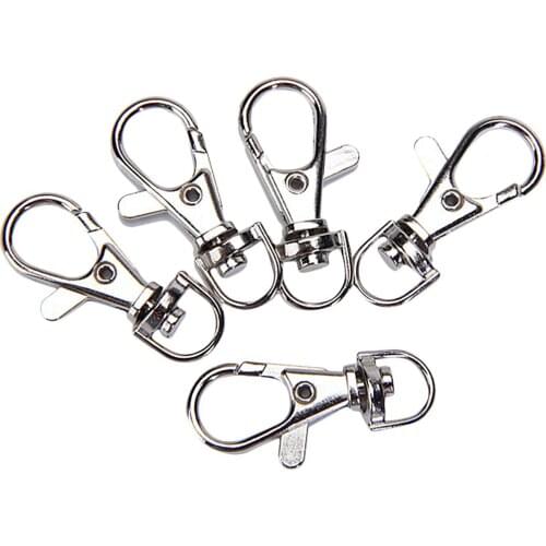 300 Lobster Clasp Swivel Clip Snap Hook Bag Car Rings Clasp Keychain