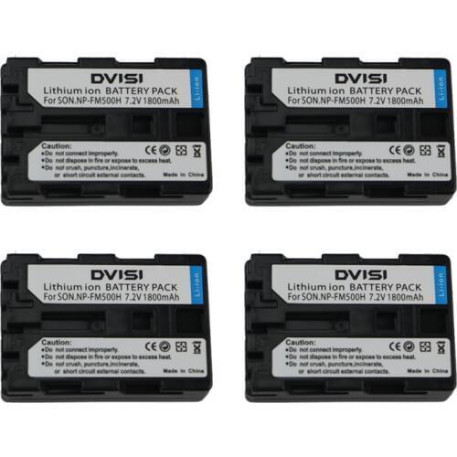 4Pc/lot NP-FM500H NP FM500H NPFM500H Rechargeable Battery for Sony Alpha SLT A57 A65 A77 A99 A350 A550 A580 A900