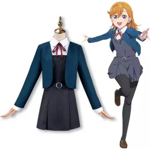 Anime Lovelive!SuperStar!! Liella Shibuya Kanon Cosplay Costume Tang Keke Arashi Chisato School Uniform Halloween Lolita Dress