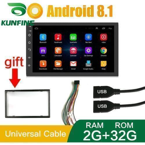 2 Din Android 10.0 2GB RAM 32GB ROM Car Radio Multimedia Player 2.5D touch screen Stereo GPS For Toyota Nissan Uniiversal