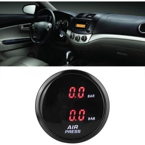 2inch Car Bar Turbo Boost Gauge Meter LED Red Digital Display Air Pressure Sensor Kit boost gauge car accessories