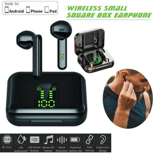 Bluetooth 5.0 In-ear Earphones with Hands-free Function Mini Wireless Sport Headphone Smart Noise Reduction Cell Phone Headset