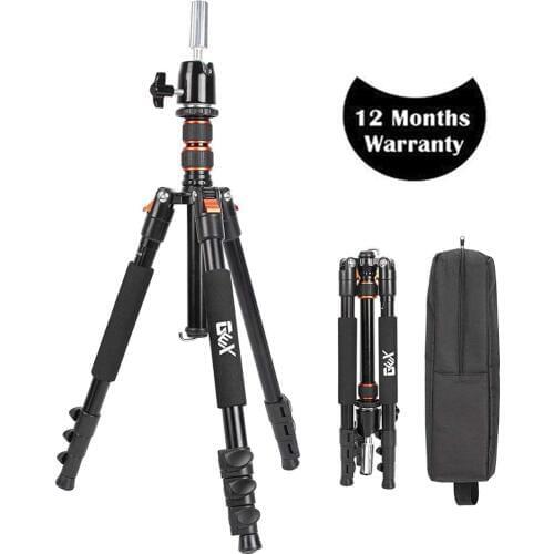 Black Multifunction Mannequin Tripod/Camera Stand Canvas Block Training Doll Manikin Head Wig Stand for Cosmetology Hairdres