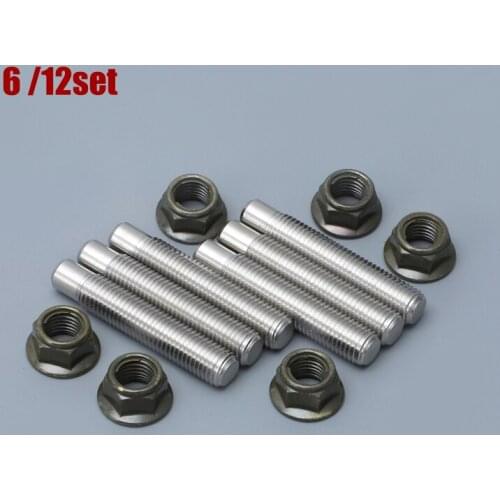 M10 Exhaust Manifold Stud and Nut Kit for Subaru WRX STI SVX Legacy Impreza Forester BAJA BRZ Crossteck Stainless