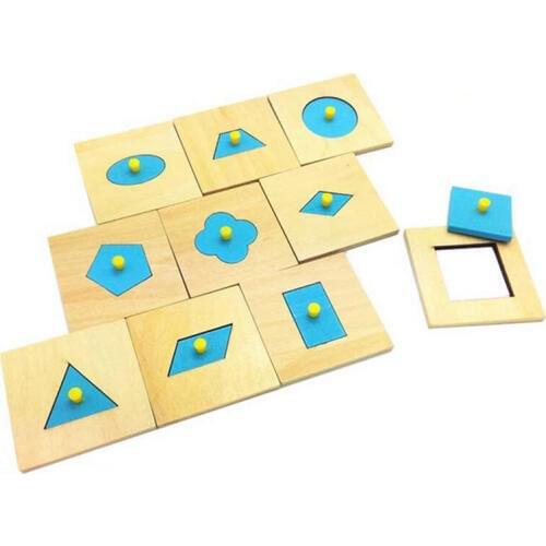 Creative Toy Montessori Material Grasp Clutch plate Geometry Recognize Early Educational Set Kid Preschool Family Children